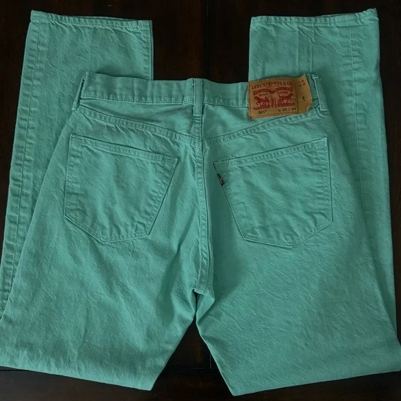 Vintage Levi 501 Green 32 x 34 - Picture 5 of 7